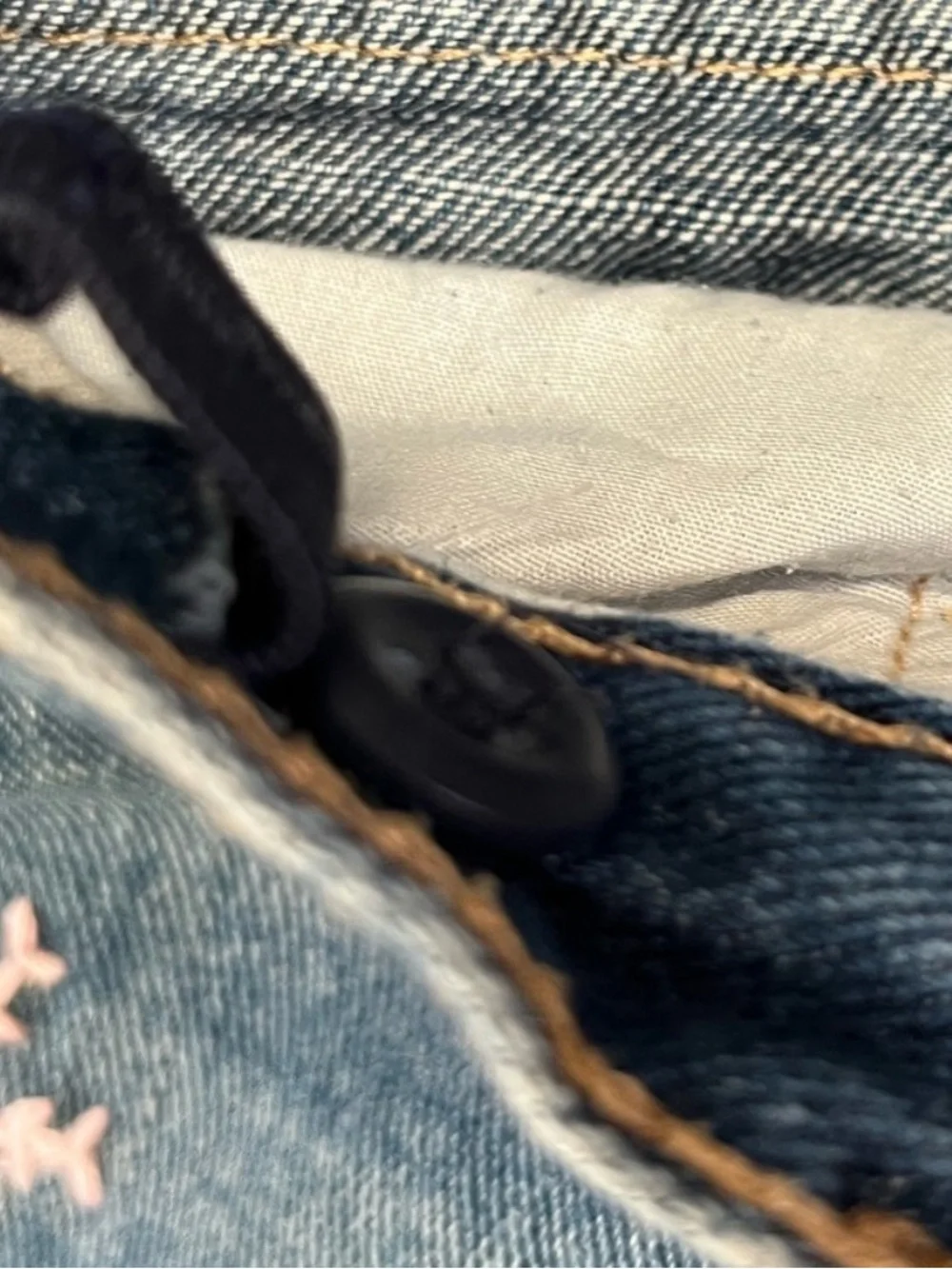 GAP Embroidered Patchwork Denim Jeans